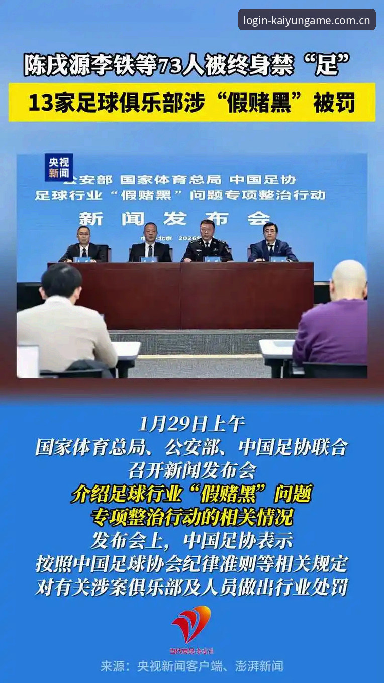 开云体育正版登录推荐 足球反腐新闻深度解读教程——从禁足名单看体育道德新标准